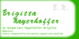 brigitta mayerhoffer business card